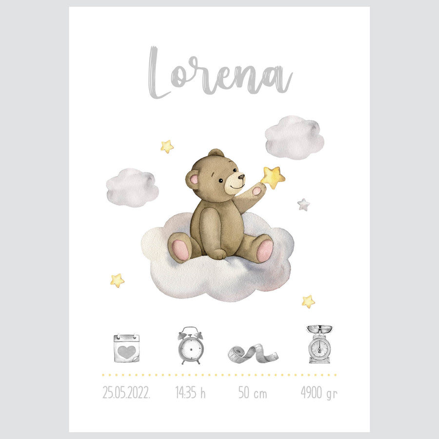 HIA Kids - Teddy's Cloud Adventure - personalizirana ilustracija