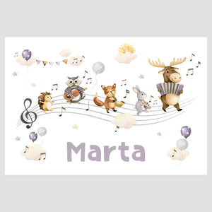 HIA Kids - Forest Orchestra - personalizirana ilustracija