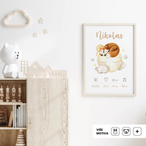 HIA Kids - Dreaming Fox - personalizirana ilustracija