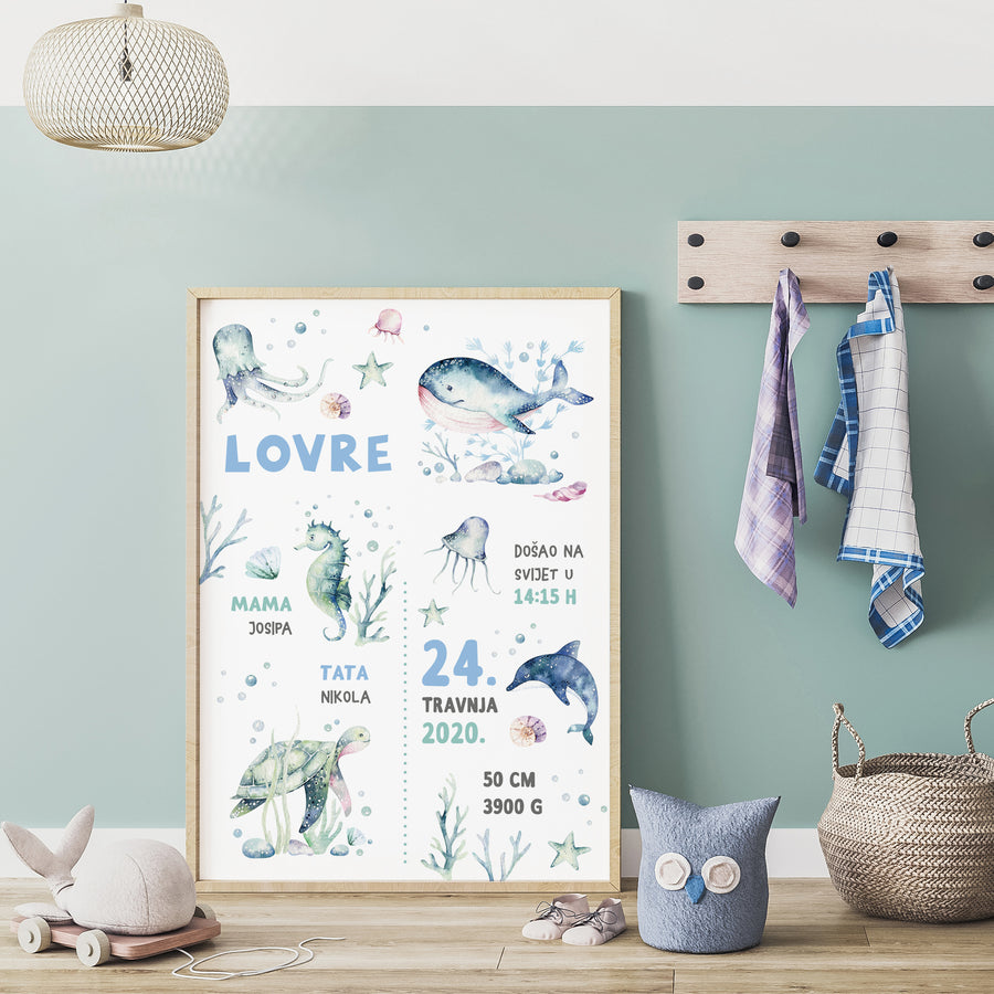 HIA Kids - Marine Life - personalizirana ilustracija