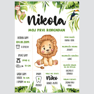 HIA Kids - Brave Lion - personalizirana ilustracija