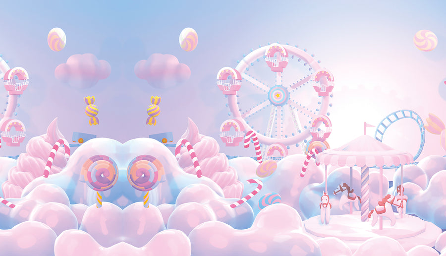 *RASPRODAJA* Candy Carousel - Zidna Tapeta - 441,50x253 cm