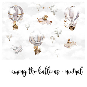Among The  Balloons Neutral @HIAWorkshop® - Zidna Tapeta - Mural