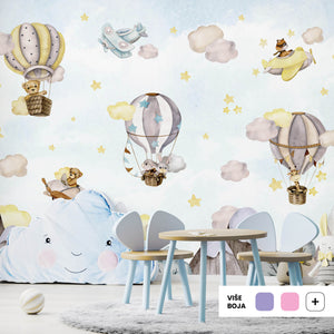 Among the Clouds - Blue @HIAWorkshop® - Zidna Tapeta - Mural