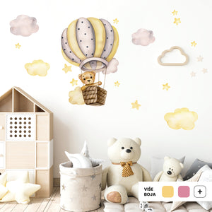 Bear Among the Clouds @HIAWorkshop® - Naljepnice za zid dječje sobe