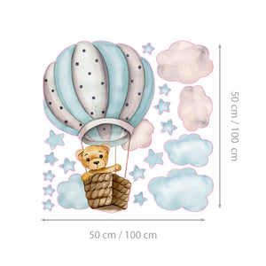 Bear Among the Clouds @HIAWorkshop® - Naljepnice za zid dječje sobe