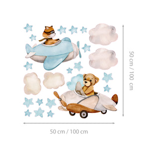 Friends Among the Clouds @HIAWorkshop® - Naljepnice za zid dječje sobe