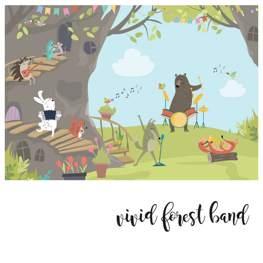 Vivid Forest Band - Zidna Tapeta - Mural