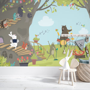 Vivid Forest Band - Zidna Tapeta - Mural