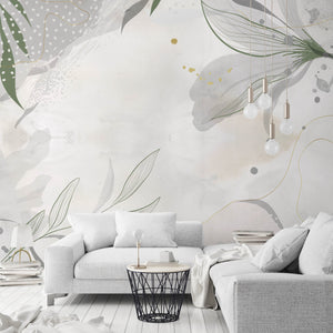 Botanic Artwork - Zidna Tapeta - Mural