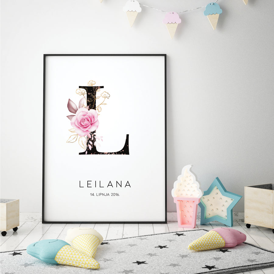HIA Kids - Elegant Flower - personalizirana ilustracija