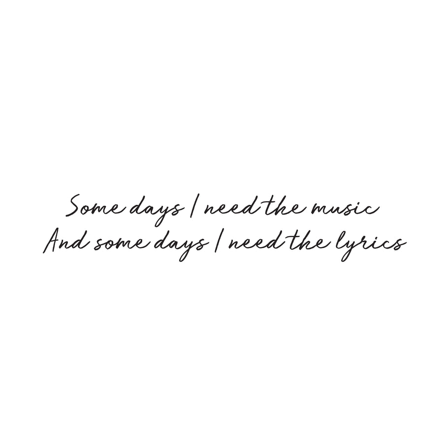 Some Days - Naljepnica za zid