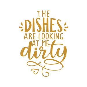 Dirty Dishes - Naljepnica za zid
