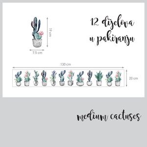 Medium Cactus - Naljepnice za zid