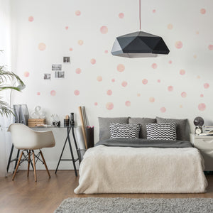 Pink Watercolor - Naljepnice za zid