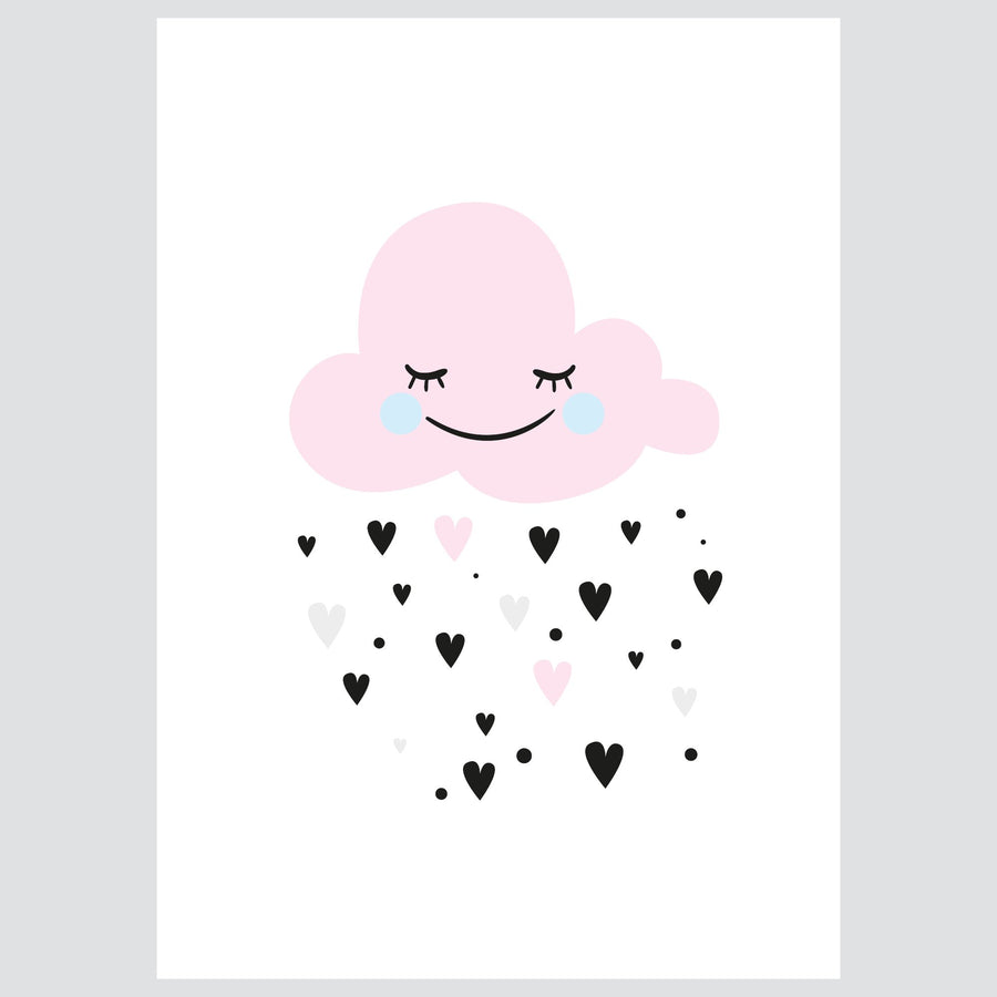 Ilustracija Za Dječju Sobu - Happy Cloud - Ilustracija Za Dječju Sobu