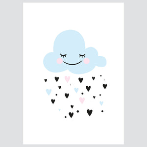 Ilustracija Za Dječju Sobu - Happy Cloud - Ilustracija Za Dječju Sobu