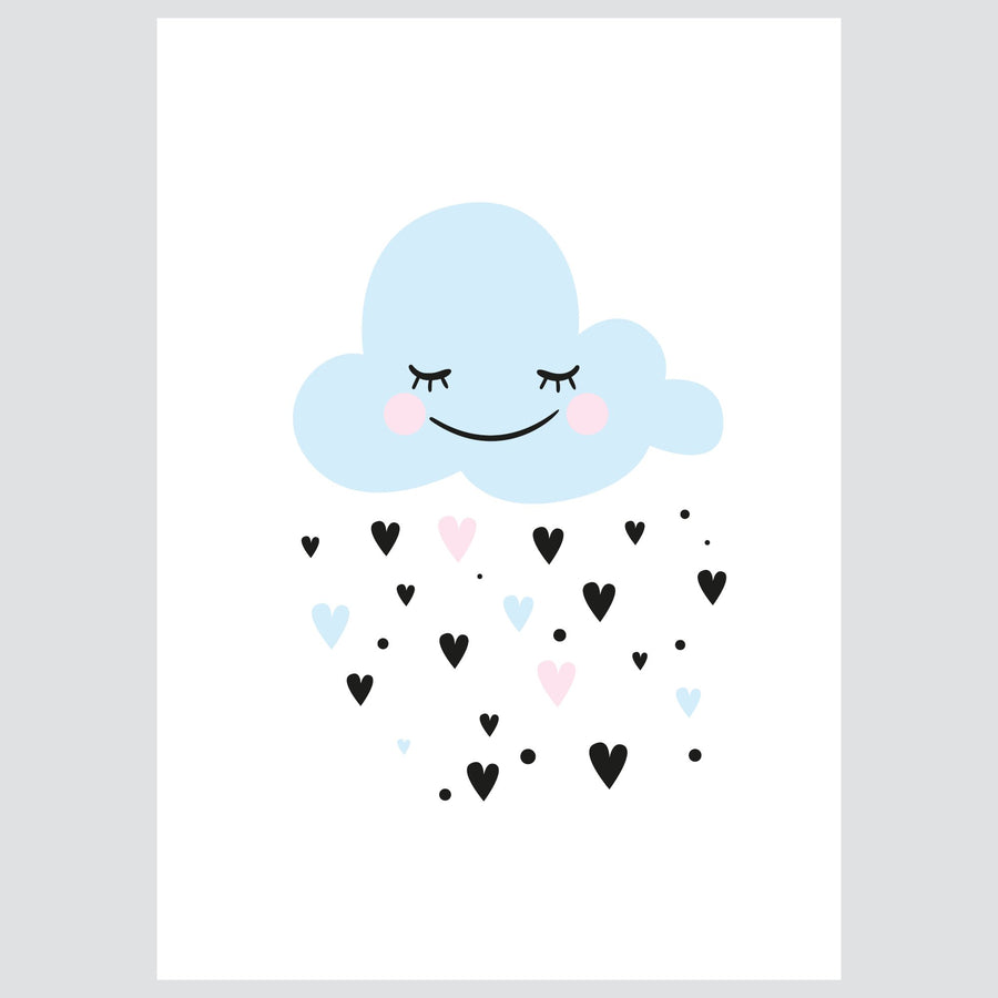 Ilustracija Za Dječju Sobu - Happy Cloud - Ilustracija Za Dječju Sobu
