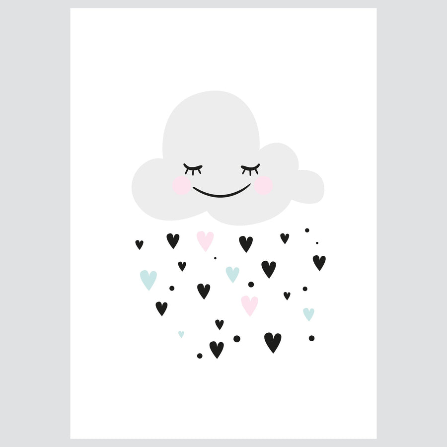 Ilustracija Za Dječju Sobu - Happy Cloud - Ilustracija Za Dječju Sobu