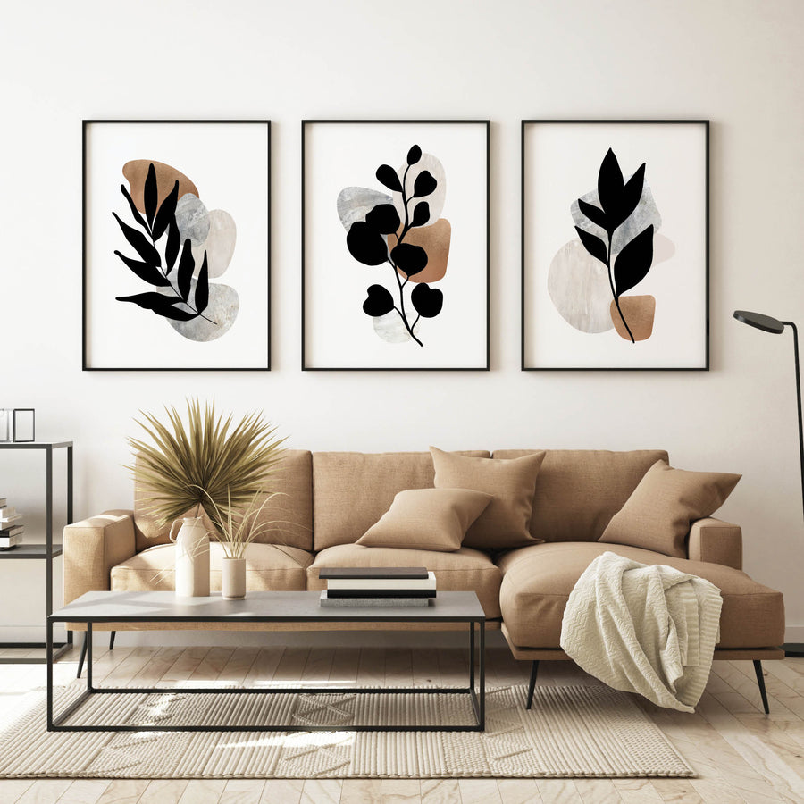 Leaves on Stones - Posteri (bez okvira) ili Slike Na Platnu (spremne za na zid)