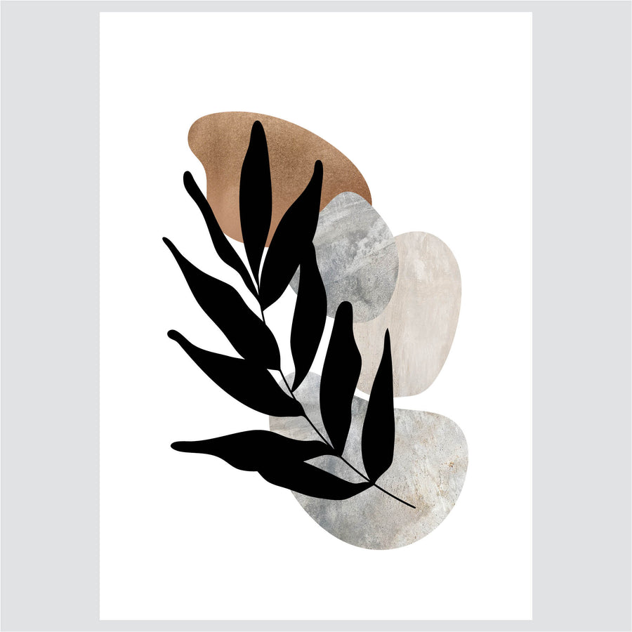 Leaves on Stones - Posteri (bez okvira) ili Slike Na Platnu (spremne za na zid)