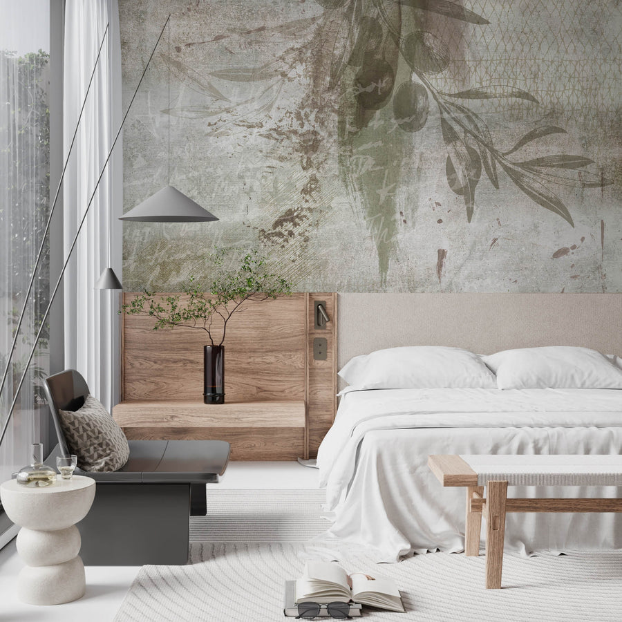 Olive Artscape - Zidna Tapeta - Mural