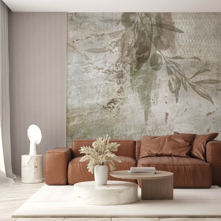 Olive Artscape - Zidna Tapeta - Mural