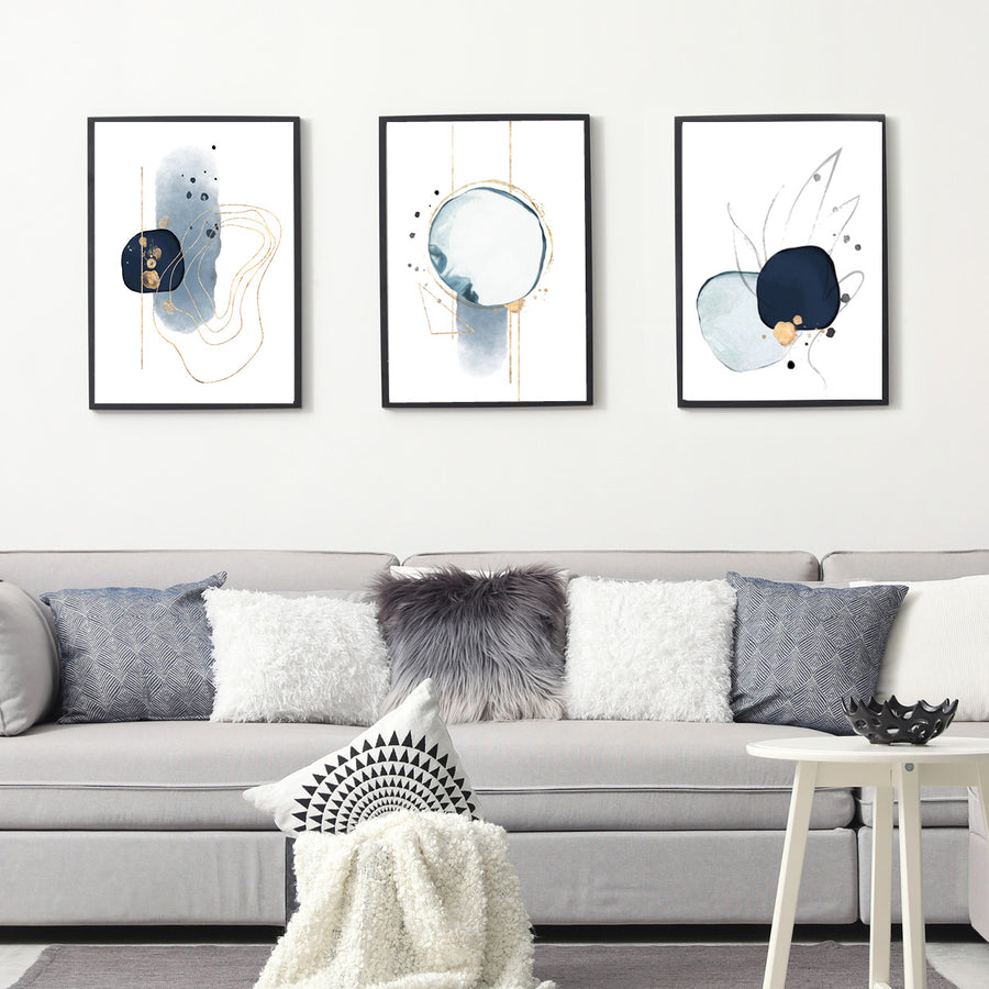 Playful Navy Blue - Posteri (bez okvira) ili Slike Na Platnu (spremne za na zid)