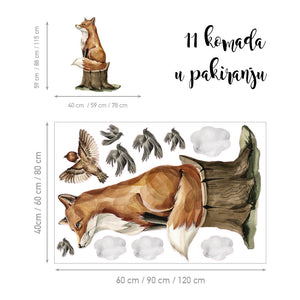Fox's Secret Life @HIAWorkshop® - Naljepnice za zid dječje sobe