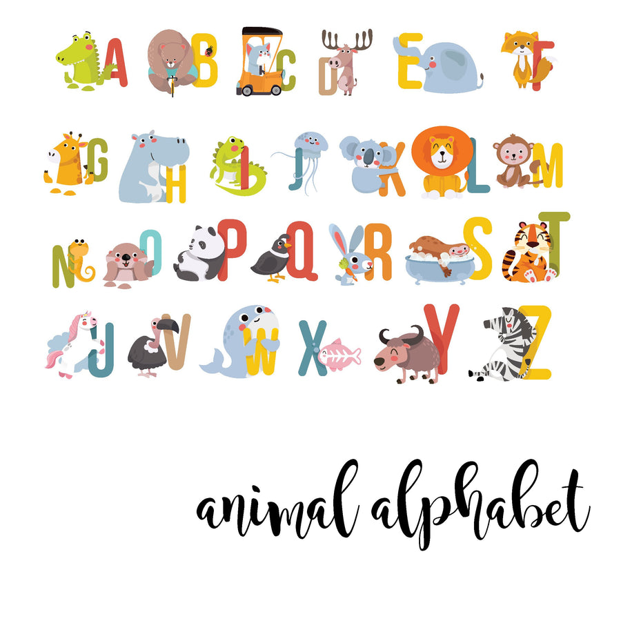 Slova Naljepnice - Animal Alphabet - Dječja Abeceda - Složite Sami Svoje Ime!