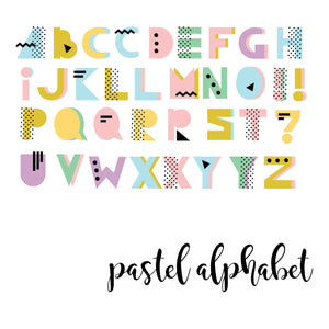 Slova Naljepnice - Pastel Alphabet - Dječja Abeceda - Složite Sami Svoje Ime!