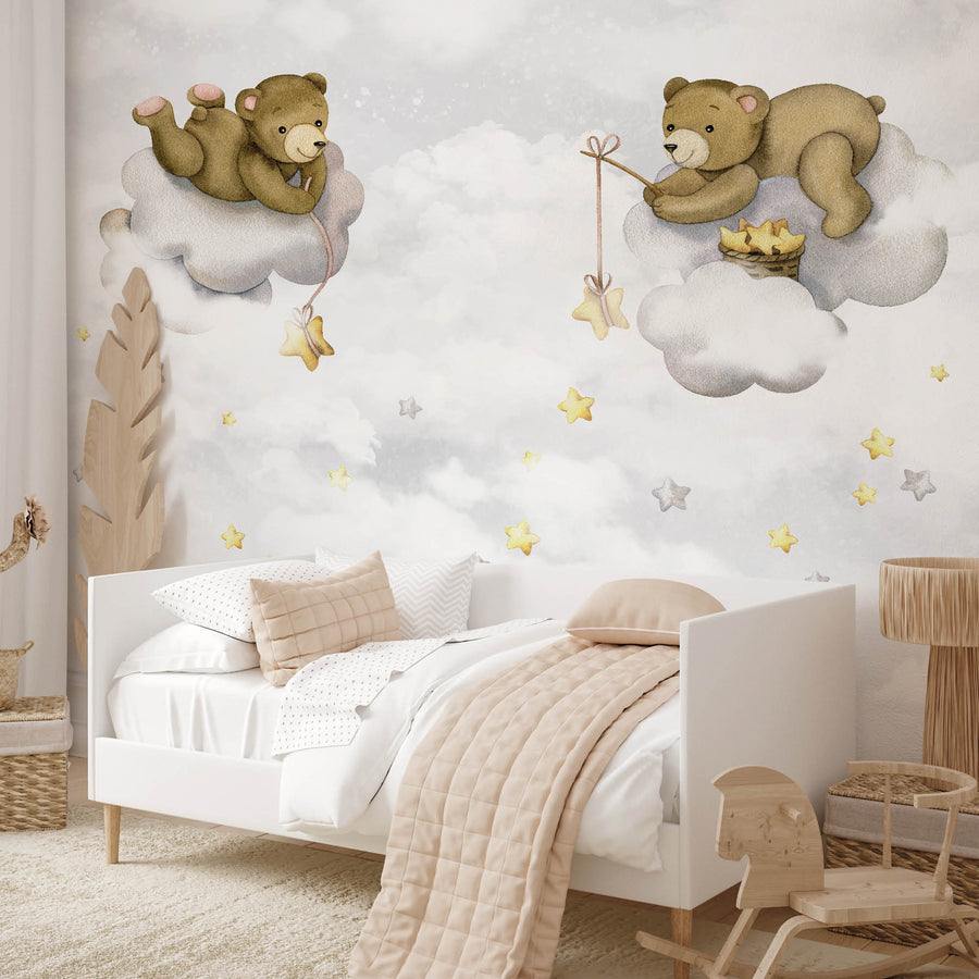 Teddy's Fishing Adventure @HIAWorkshop® - Zidna Tapeta - Mural
