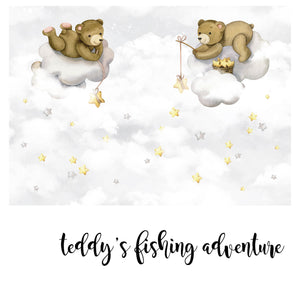 Teddy's Fishing Adventure @HIAWorkshop® - Zidna Tapeta - Mural