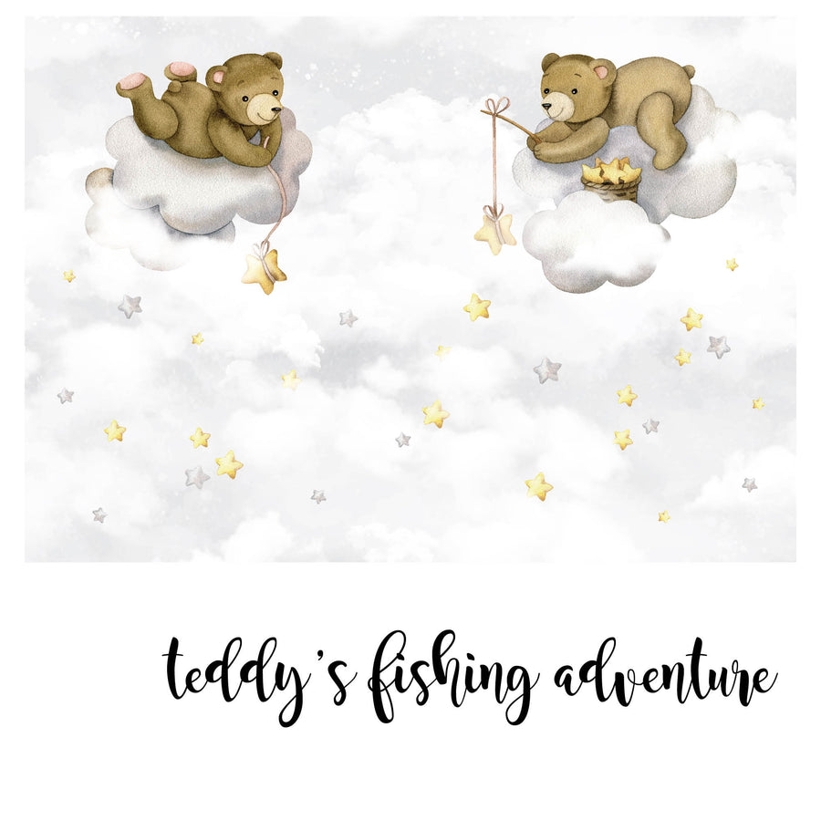 Teddy's Fishing Adventure @HIAWorkshop® - Zidna Tapeta - Mural