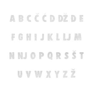 Watercolor Alphabet 2 - Medium - visina 20 cm