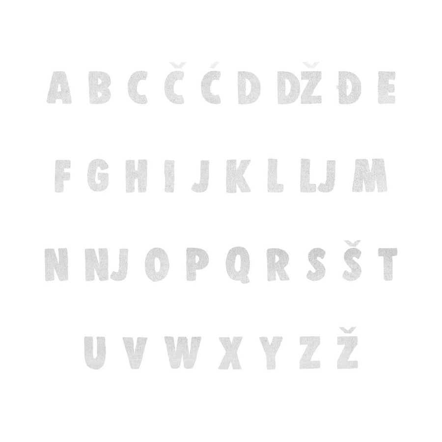 Watercolor Alphabet 2 - Medium - visina 20 cm