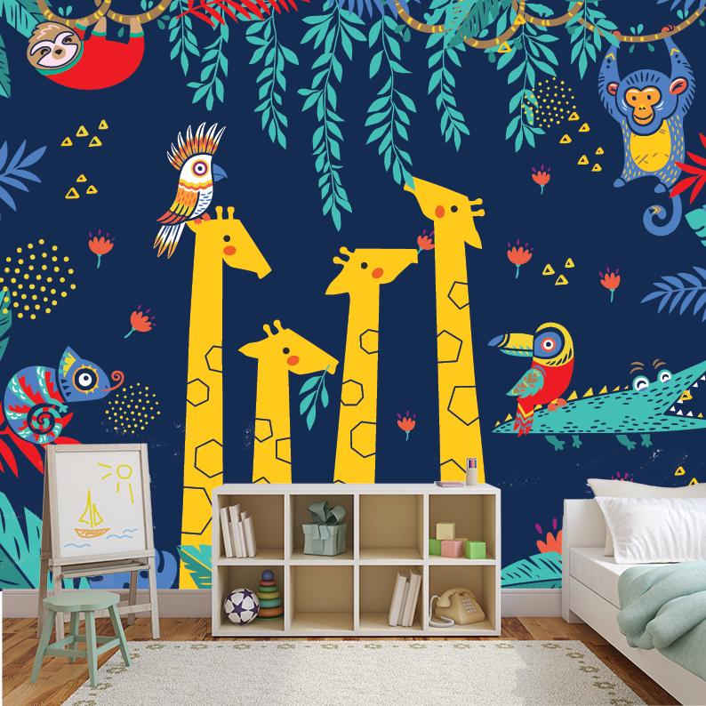 Zidna Tapeta Za Dječju Sobu - Mural - Jungle Fever Zidna Tapeta - Mural